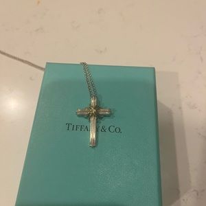 Tiffany and co cross necklace